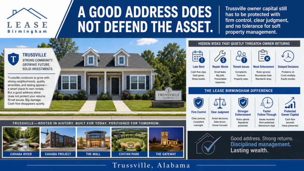 Trussville Property Management That Defends Owner Capital