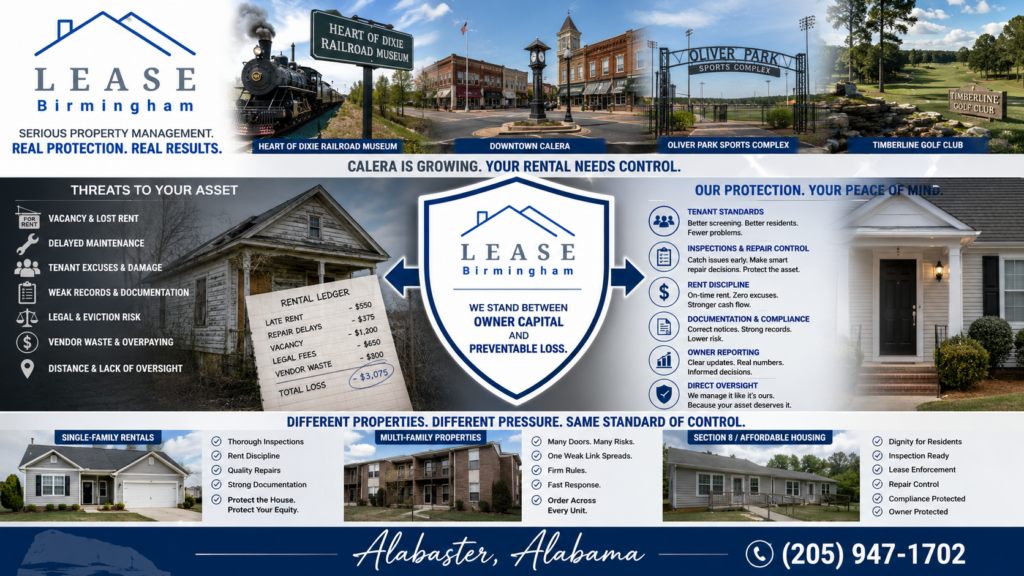 Calera Property Management Against Preventable Loss